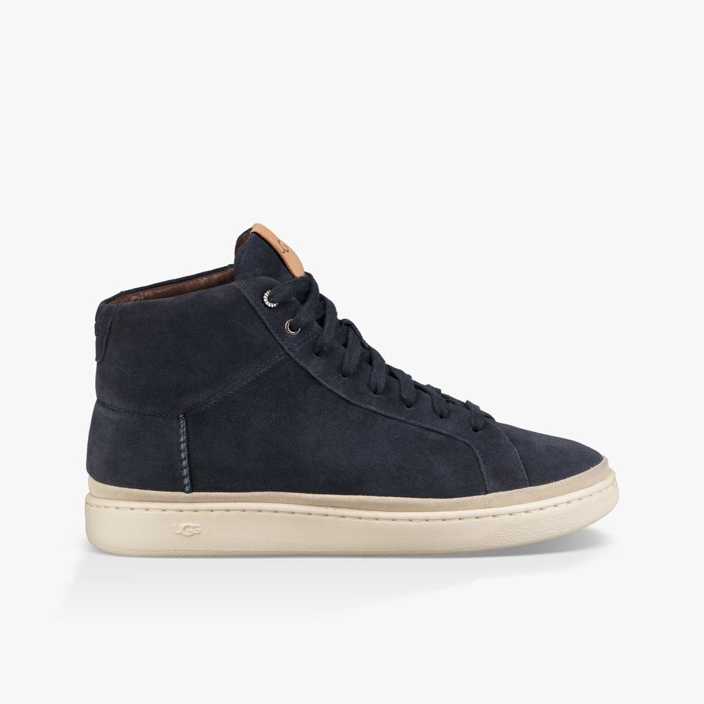 Basket UGG Cali High-Top Homme Bleu Marine Soldes 748YIVTF